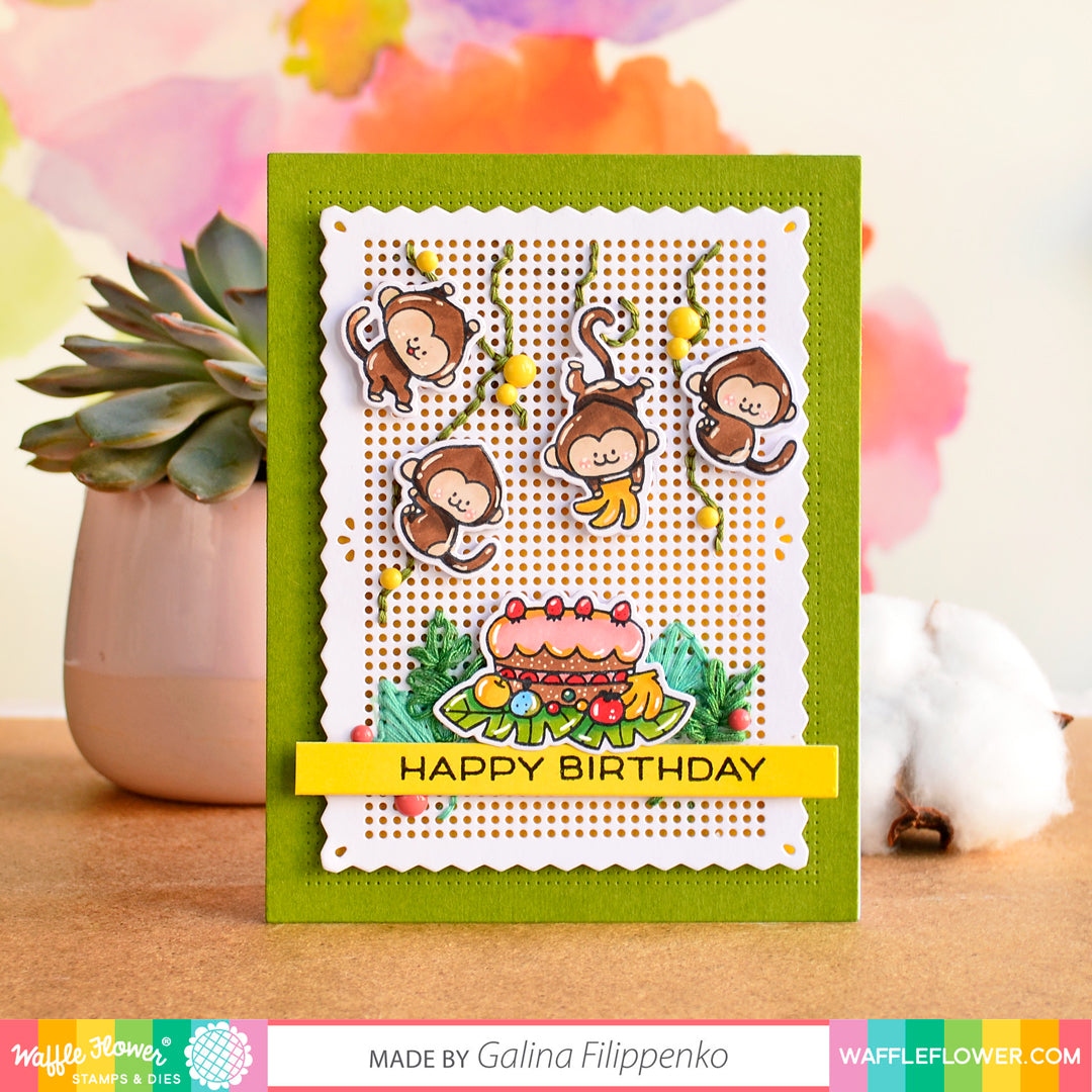 Stitchable Pinking Rectangle Die