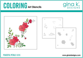 Peaceful Petals Stencil