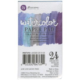 Watercolor Paper Pad 2x3.5 inch