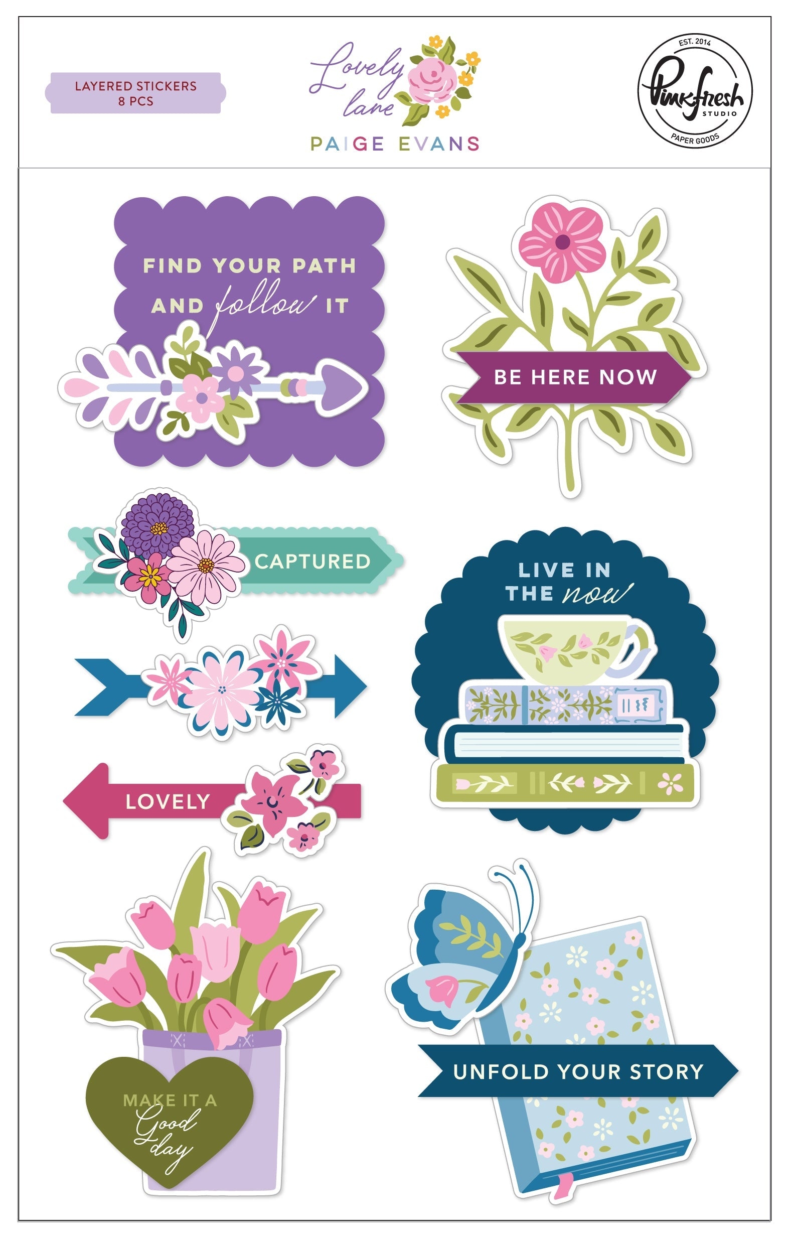 Lovely Lane Layered Stickers