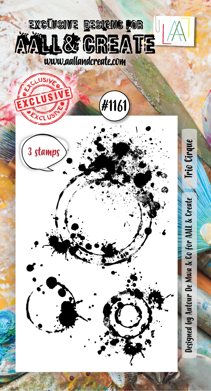 #1161 Trio Cirque A8 Stamp Set