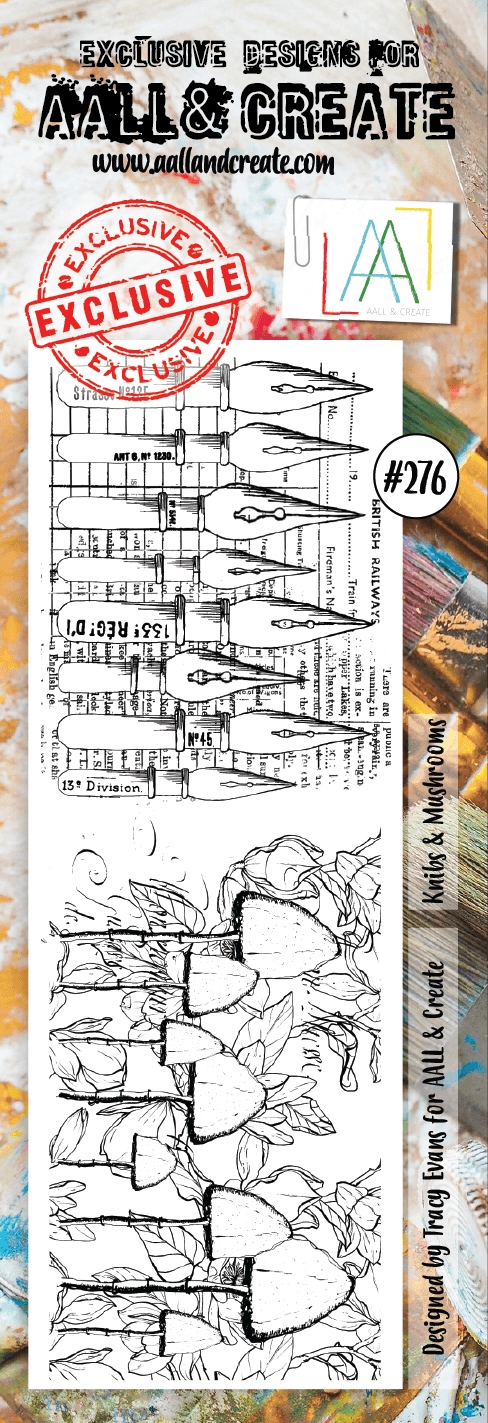 #0276 Knibs & Mushrooms Border Stamp Set