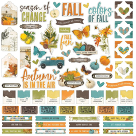 Simple Vintage Country Harvest Combo Cardstock Stickers 