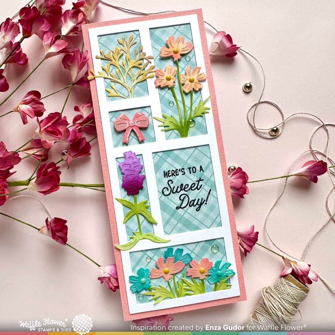 Postage Collage Slimline Blocks Die