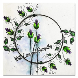 LAV709 Bell Flower Mini Stamp