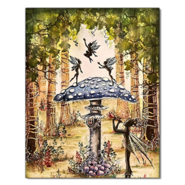 LAV136 Three Dancing Fairies Stamp