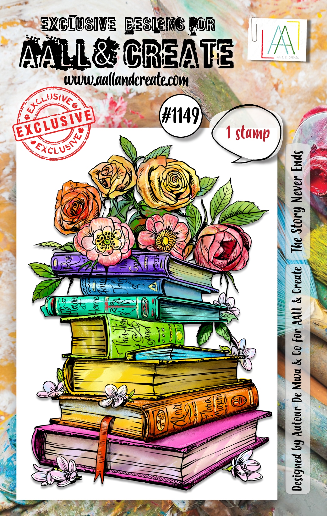 #1149 The Story Never Ends A7 Stamp Set