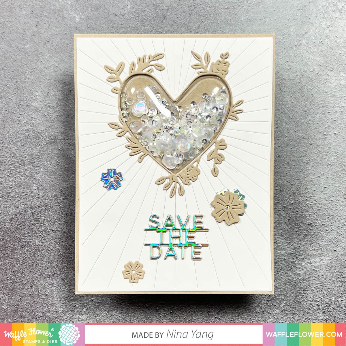 Save the Date Heart Die