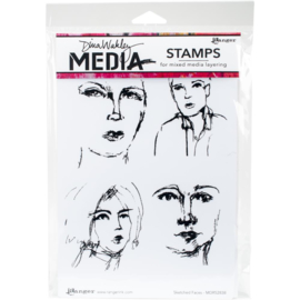 Cling Stamps Sketched Faces