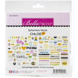 Chloe Words Cardstock Ephemera