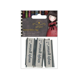 Gorjuss Stitched Ribbon Tags