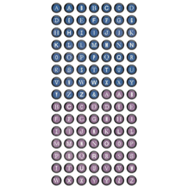 Color Palette Foam Stickers Type Keys Cool