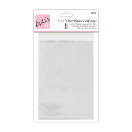 Anita's Clear Plastic Card Bags 5x7 Inch