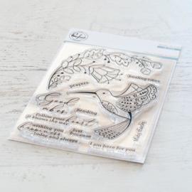 Clear Stamp Set Folk Hummingbird