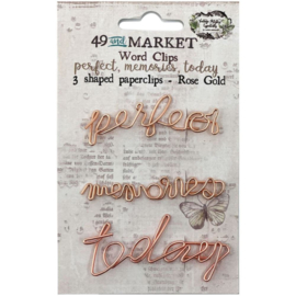 Perfect, Memories & Today In Rose Gold Paperclips