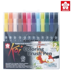 Koi Color Brush Pen Set x12
