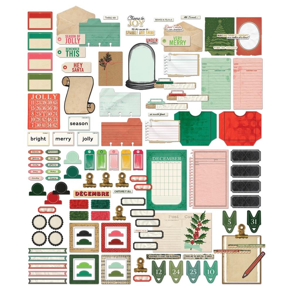 Mistletoe And Memories Die-Cuts Journaling