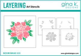 Dazzling Dahlia Stencil