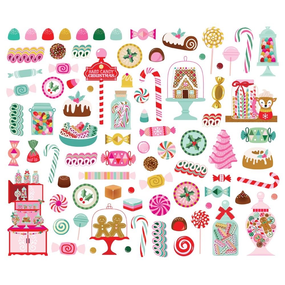 Hard Candy Christmas Bits & Pieces Die-Cuts Sweets