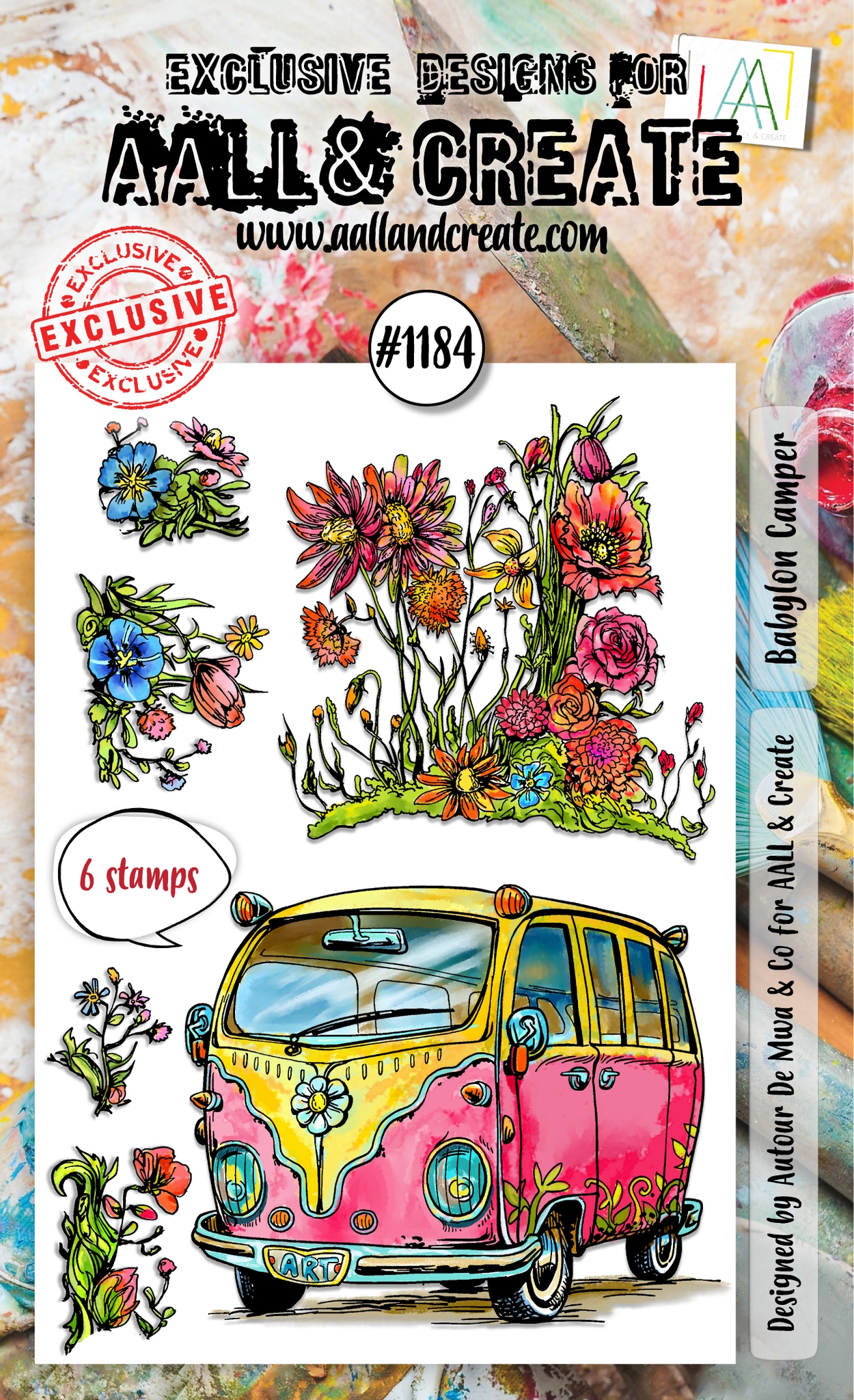#1184 Babylon Camper A6 Stamp Set