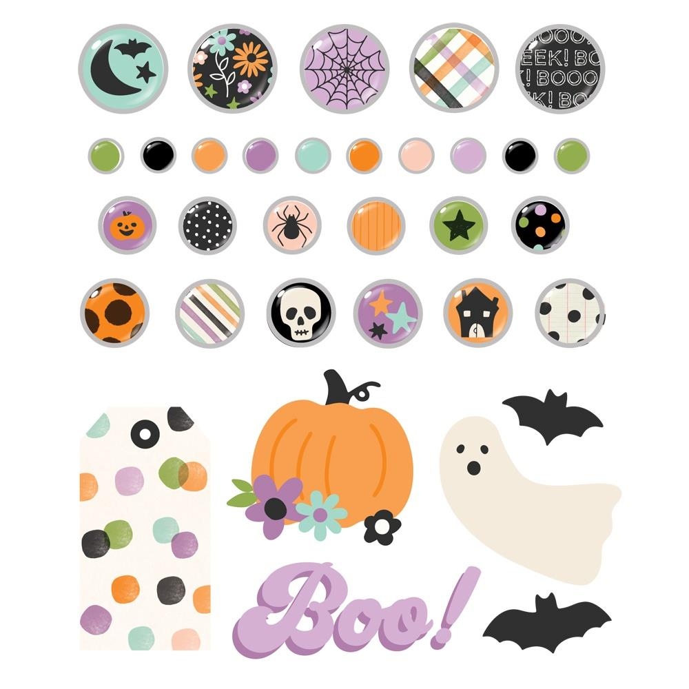 Spooky Things Decorative Brads