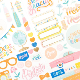 Buenos Dias Cardstock Stickers Accents & Phrases