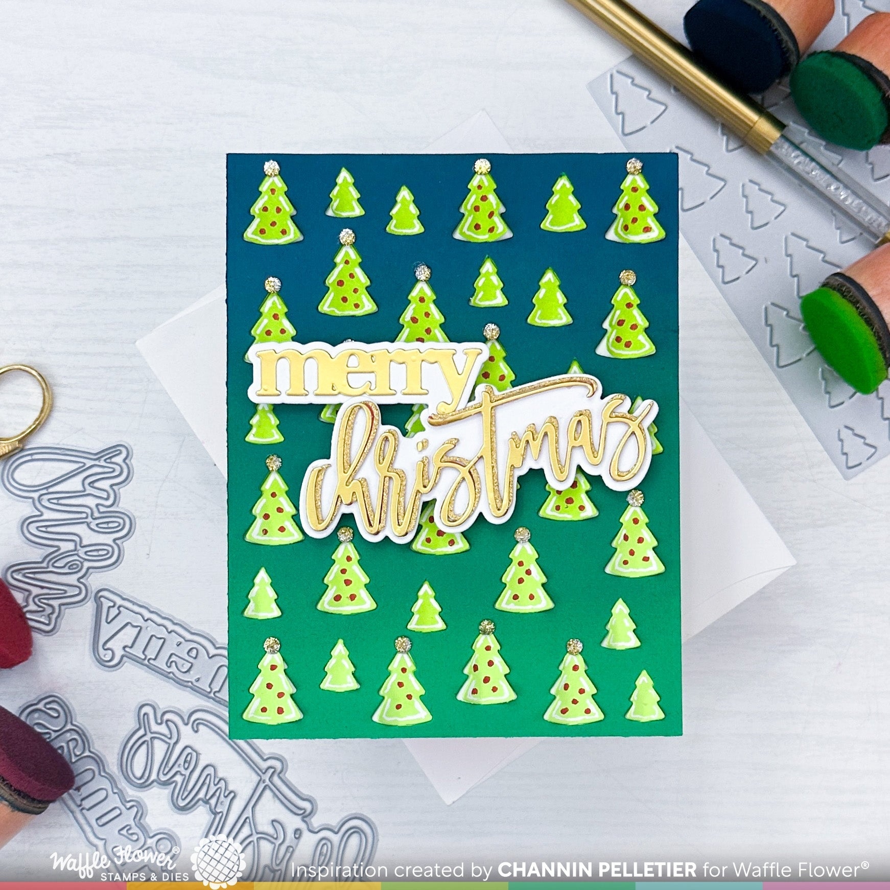 Print & Script Merry Christmas Die