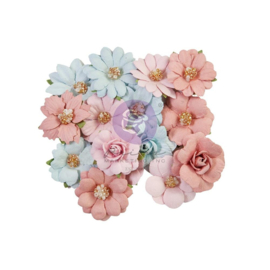 French Blue Orchestral Melody Paper Flower