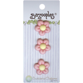 BaZooples Buttons Pink Flowers