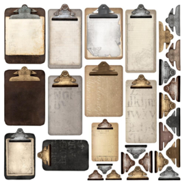 Simple Vintage Essentials Chipboard Clipboards