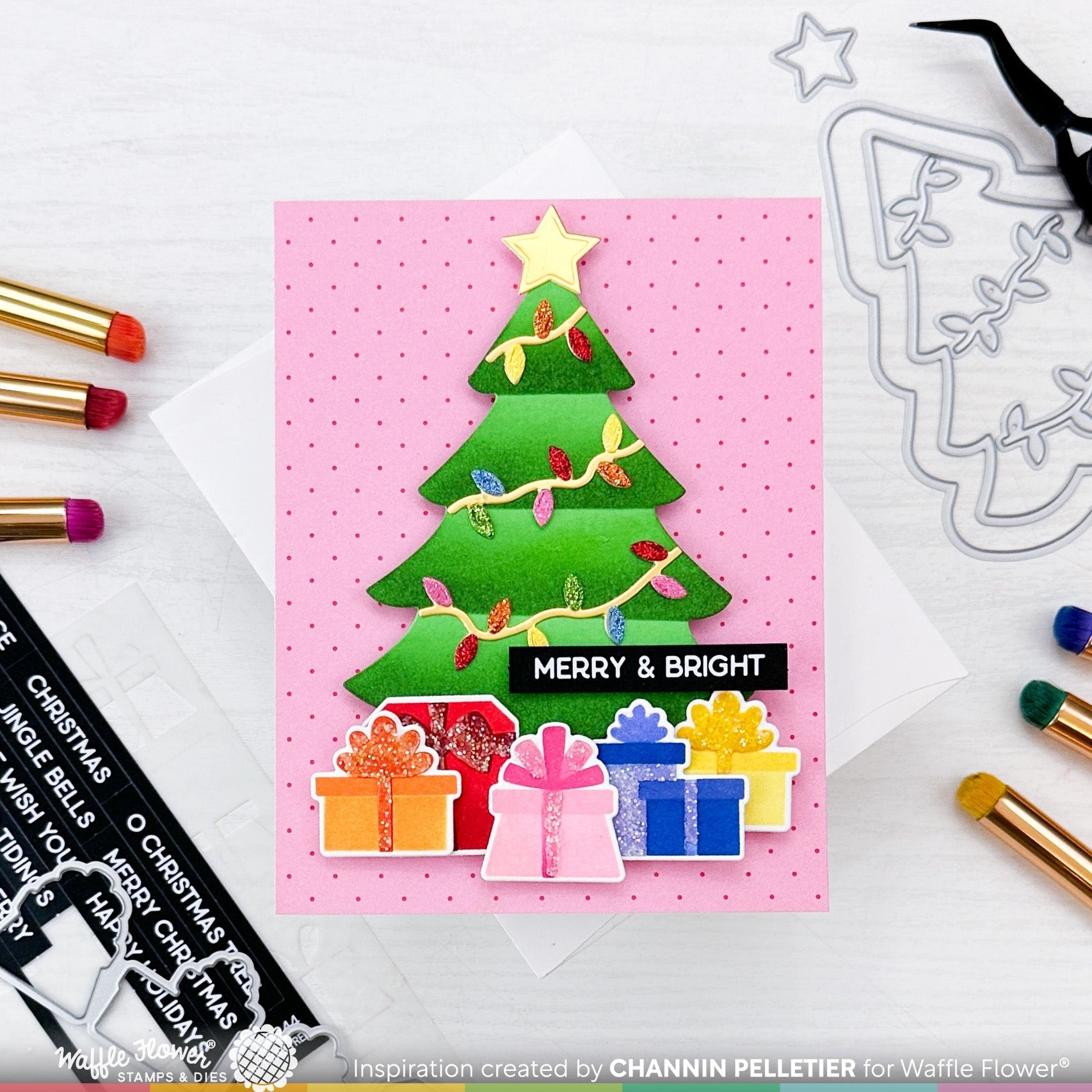 Subsentiments Christmas Tree Diecut Sheet