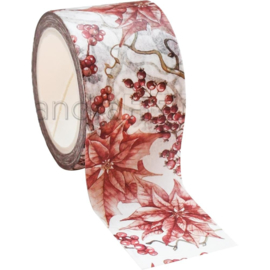 Red Winter Rose Washi Tape