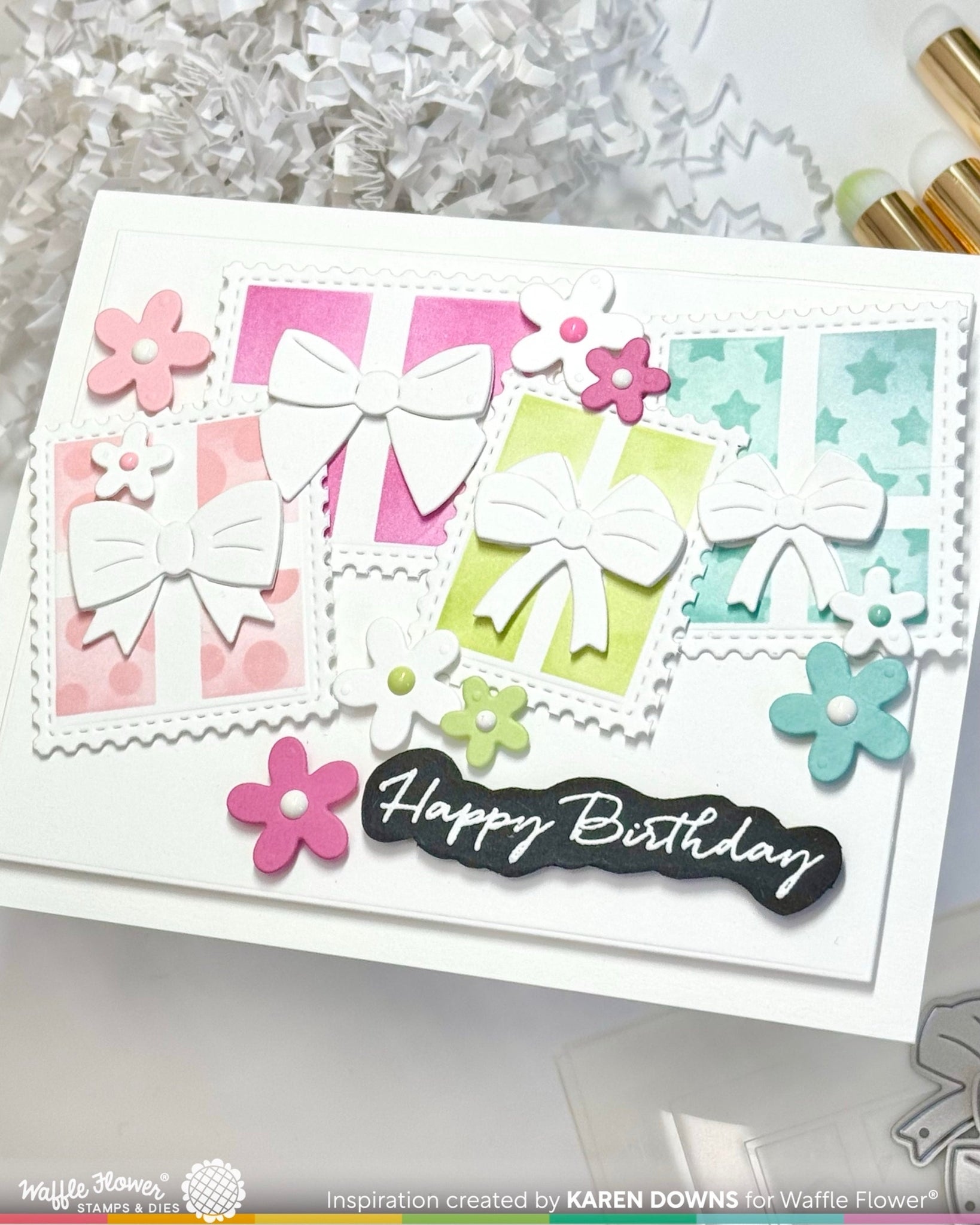 Postage Collage Gifts Stencil