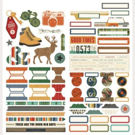 Rustic Legend Basics Cardstock Stickers