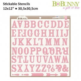 Stickable stencil