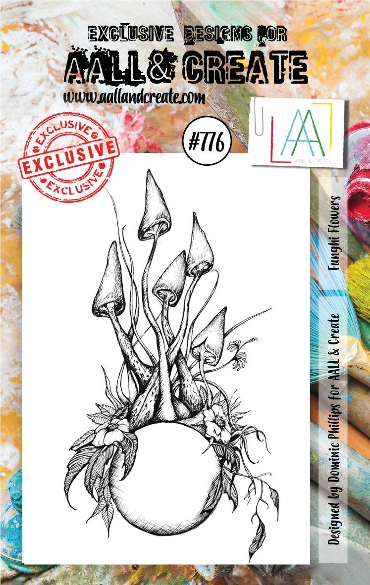 #0776 Funghi Flowers A7 Clear Stamp Set