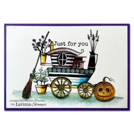 LAV826 Flower Pots Stamp