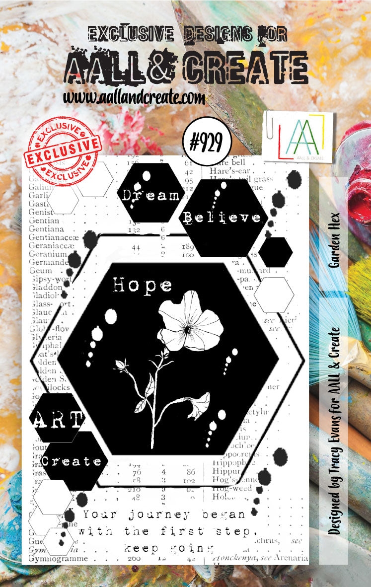 #0929 Garden Hex A7 Stamp Set