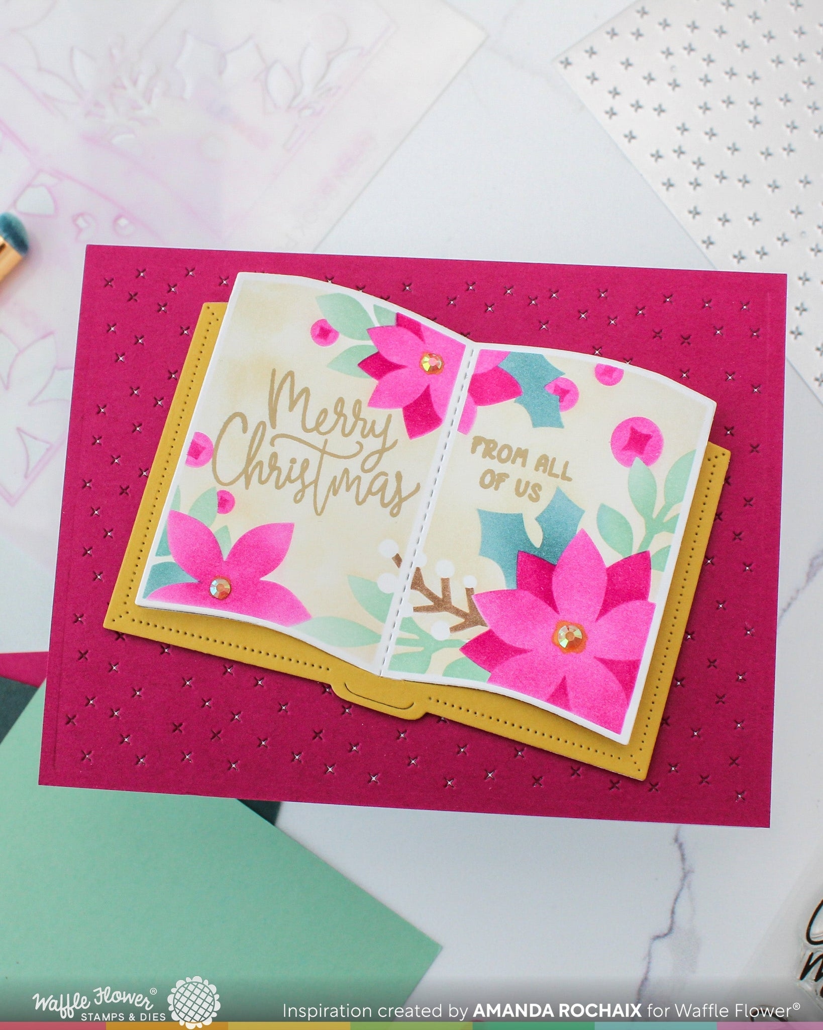 Open Book Holiday Sayings Stamp Set