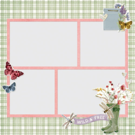 Simple Vintage Meadow Flowers Simple Pages Page Pieces