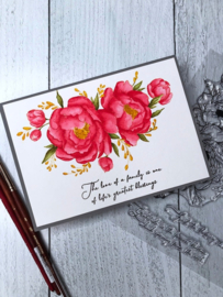 Majestic Peony Stamps