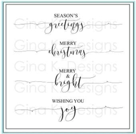 Scripty Holiday MINI Stamps