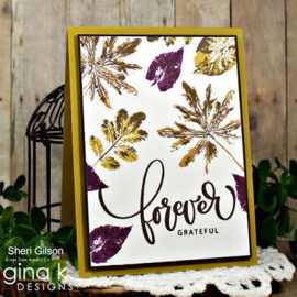 Layered Leaf Prints Stamps
