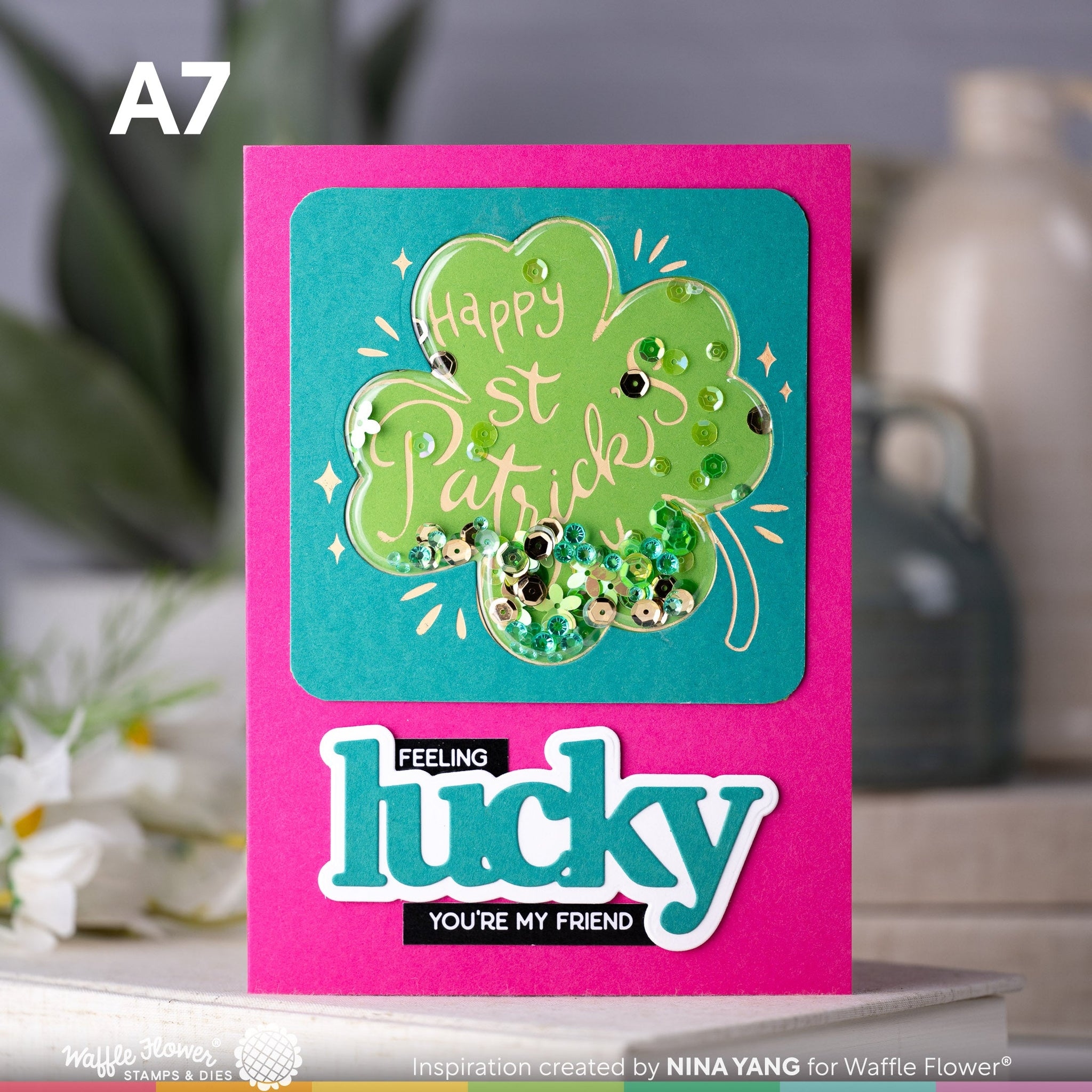 Lucky Clover Foil Plate