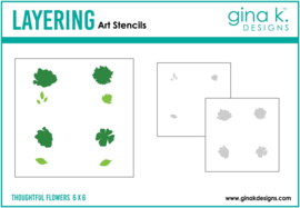 Thoughtful Flowers Stencils