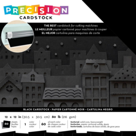 Precision Cardstock Pack Black/Textured