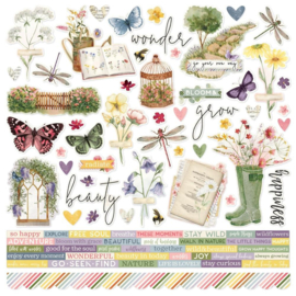 Meadow Flowers Cardstock Stickers