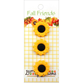Fall Buttons Sunflowers