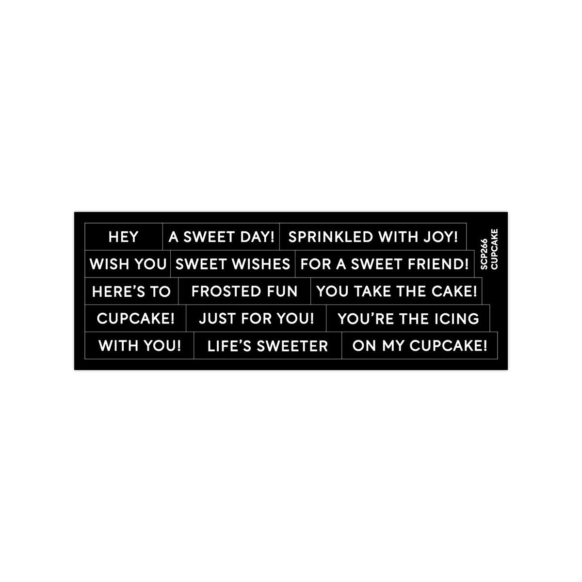 Subsentiments Cupcake Diecut
