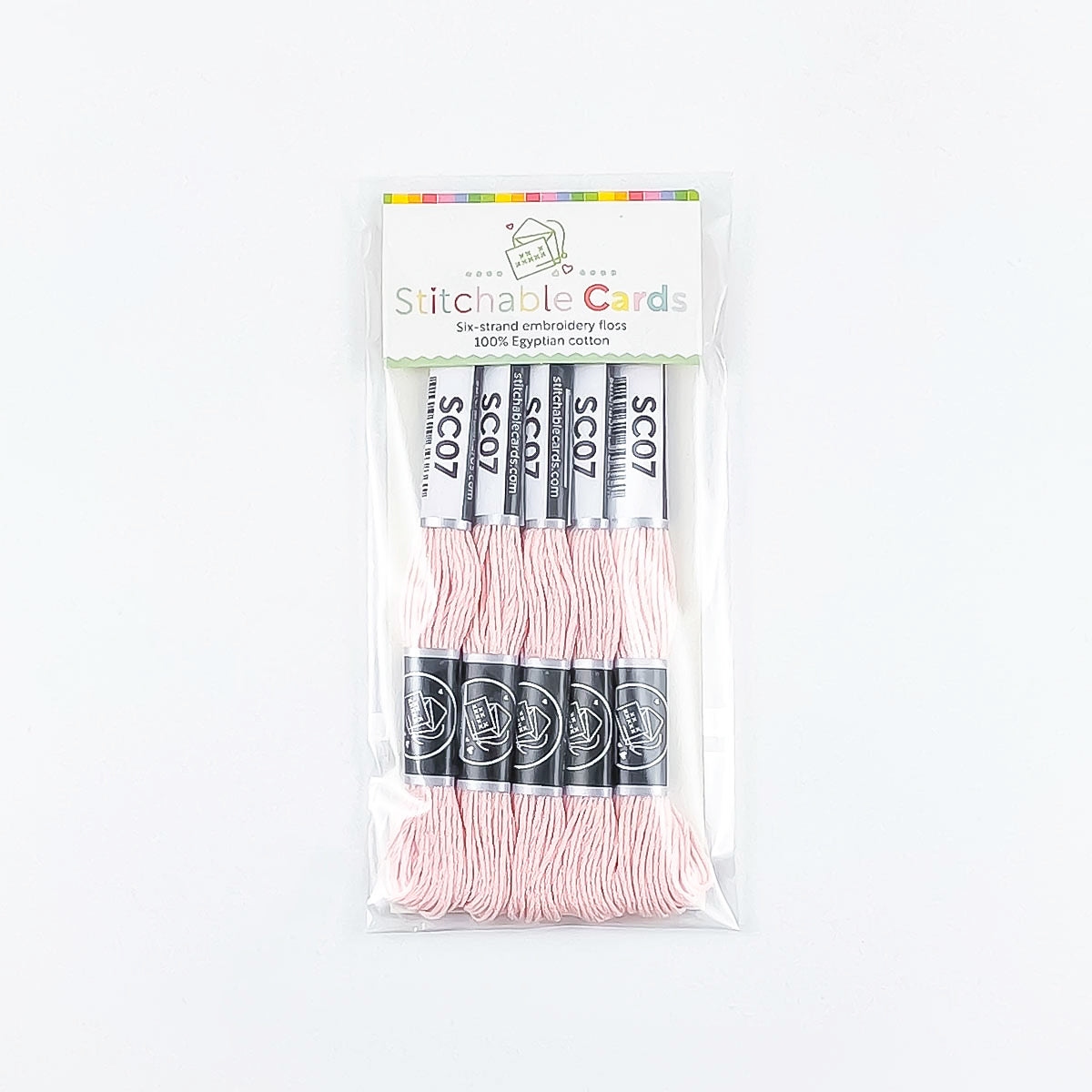 SC07 Embroidery Floss - Light Rose Pink 5/pk